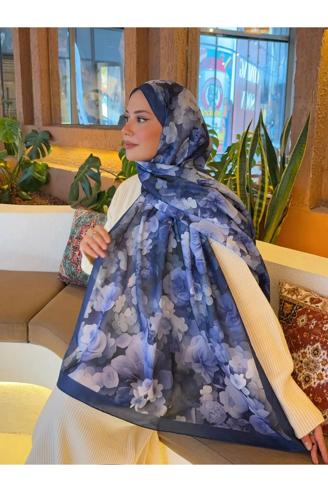 Desenli Pamuk Soft Şal Soon Serisi