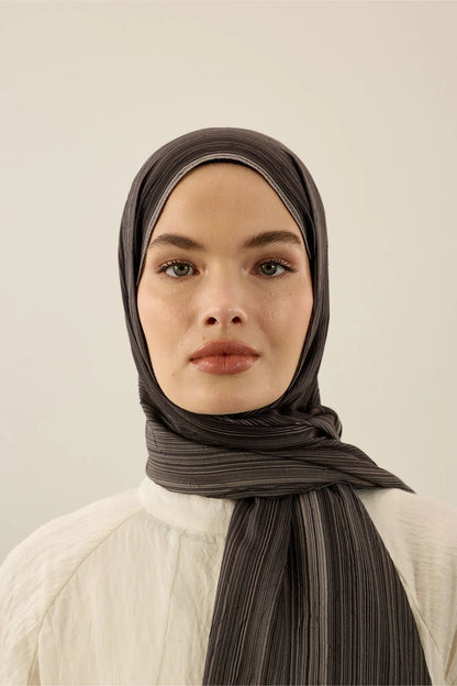 Linevera Desen Bambu Şal Antik Bej